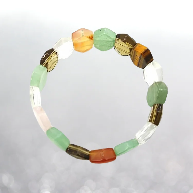 Star Beads Multi Color Reiki Healing Crystal Bracelet